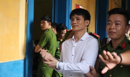 Nguyễn Mình Tâm – kẻ giết con ruột mình rồi phi tang tại phiên tòa sáng 7/6.