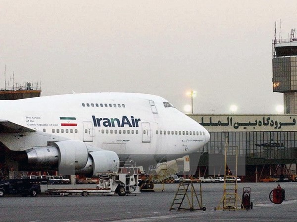 Máy bay Boeing 747 của Hãng Iran Air tại sân bay quốc tế Mehrabad ở Tehran. (Ảnh: AFP/TTXVN)
