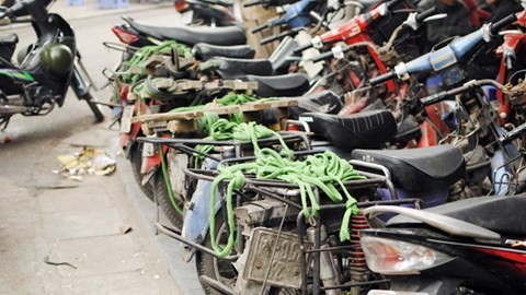 Hà Nội thu hồi xe máy cũ nát vào đầu 2018
