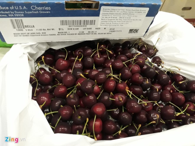 Người dùng có thể quét mã vạch trên bao bì sản phẩm để tìm hiểu nguồn gốc của cherry. 