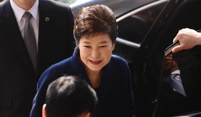 Bà Park có nhiều biểu hiện bất thường trong trại giam và tại phiên tòa. Ảnh: Korea Times.