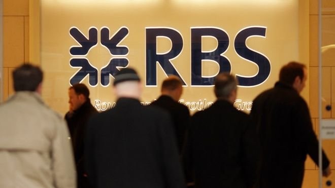 Ngân hàng Hoàng gia Scotland vẫn thuộc sở hữu của chính phủ Anh - Ảnh: AFP