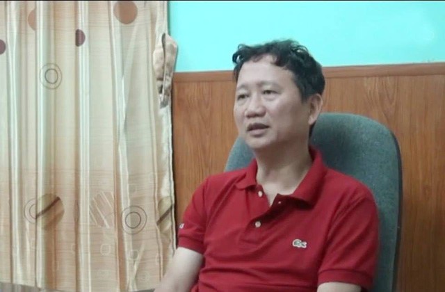Ông Trịnh Xuân Thanh trả lời phỏng vấn trên VTV1.