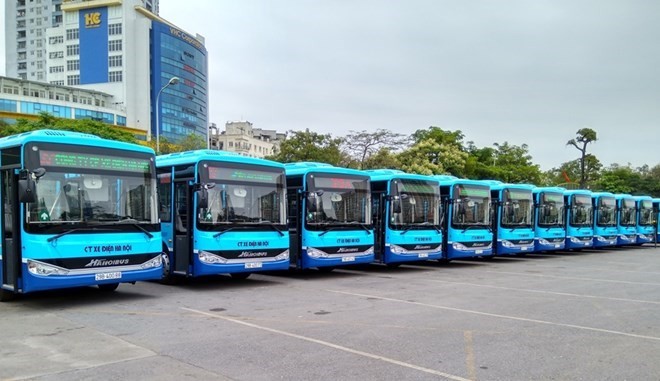 Hà Nội tiếp tục thay thế nhiều xe buýt mới chất lượng cao nhằm nâng cao chất lượng dịch vụ. (Ảnh: Transerco cung cấp)