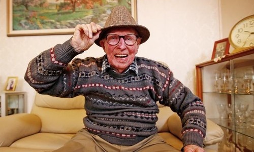 Bert ở tuổi 101. Ảnh: Sam Ruttyn.