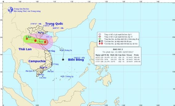 Thời tiết ngày 17/7: Mưa lớn toàn Bắc Bộ và Bắc Trung Bộ do ảnh hưởng của bão Talas
