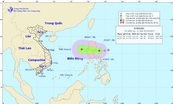 Thời tiết ngày 8/10: Xuất hiện áp thấp nhiệt đới trên biển Đông