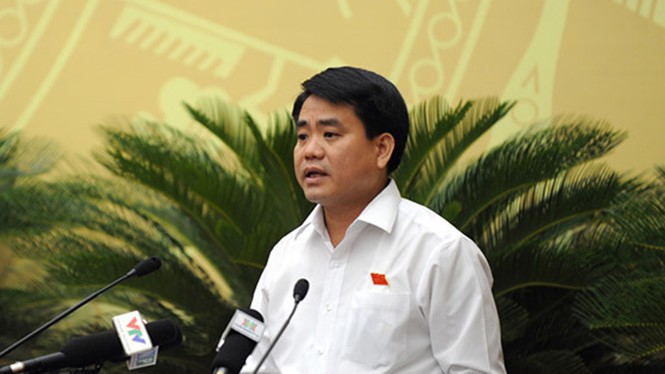 Ông Nguyễn Đức Chung, Chủ tịch TP Hà Nội. Ảnh: Thanh Niên