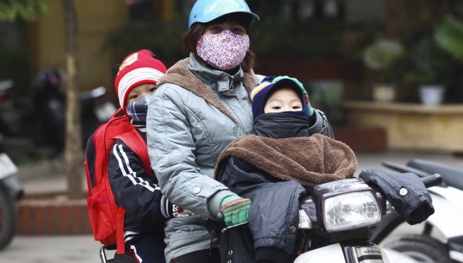 Không khí lạnh gây mưa rét cho Bắc Bộ và Bắc Trung Bộ