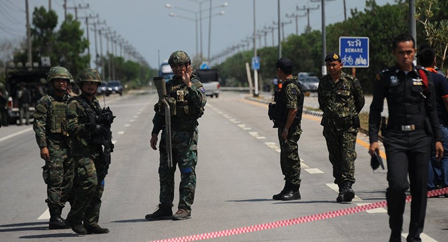 Nổ bom ở miền Nam Thái Lan khiến 6 quân nhân bị thương