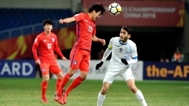 Các cầu thủ U23 Uzbekistan đã xuất sắc đánh bại U23 Hàn Quốc với tỷ số 4-1. Ảnh: Bóng Đá