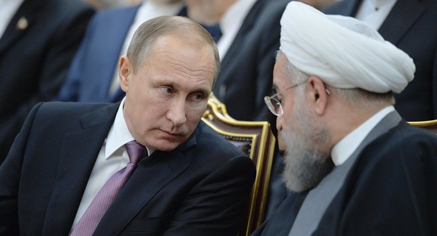Tổng thống Nga Vladimir Putin và Tổng thống Iran Hassan Rouhani. Ảnh: Sputnik