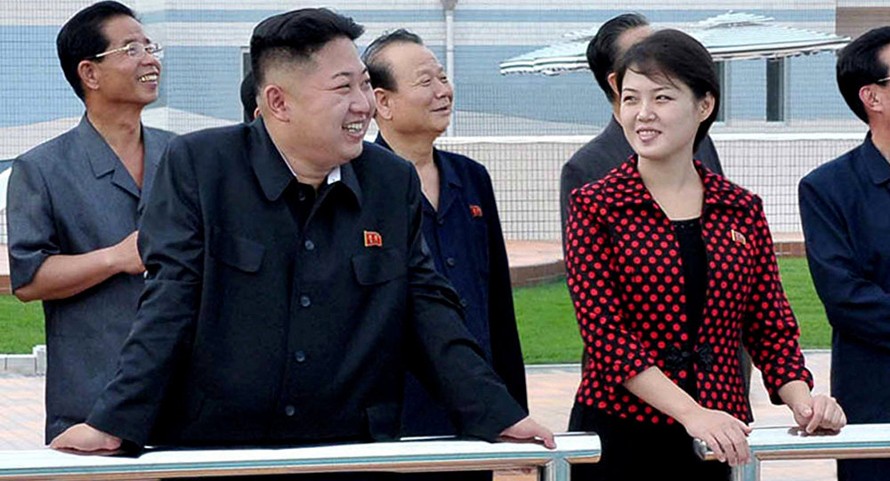 Chù tịch Triều Tiên Kim Jong-un và phu nhân Ri Sol Ju. Ảnh: Sputnik