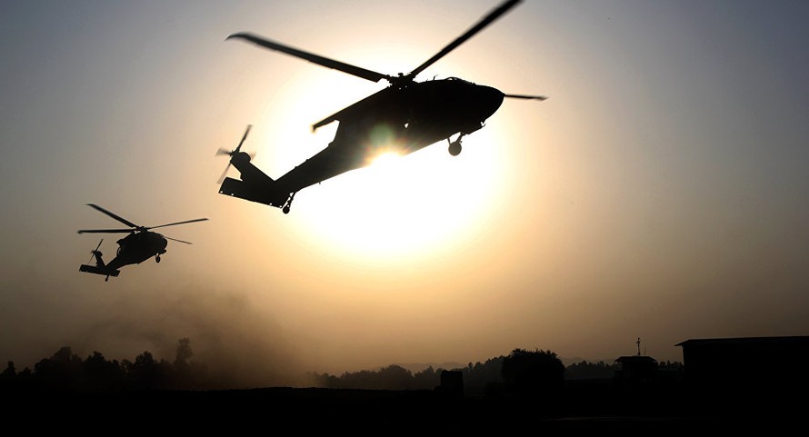 Trực thăng Mỹ bị bắt gặp sơ tán các lãnh đạo cấp cao IS tại Syria 