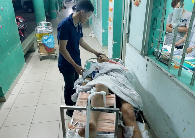 Nạn nhân của vụ tai nạn xe tải "điên" tại quận Gò Vấp. Ảnh: Zing