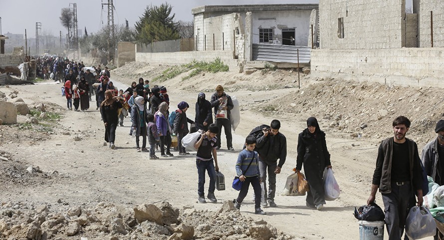 Gần 13.000 người tị nạn đang rời khỏi Đông Ghouta