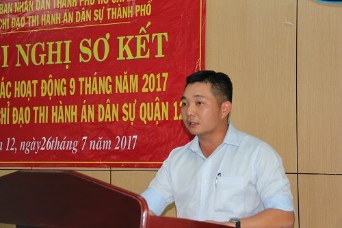 Ông Lê Trương Hải Hiếu - Thành ủy viên, Phó Bí thư quận ủy kiêm Chủ tịch UBND quận 12. Ảnh: Vietnamnet