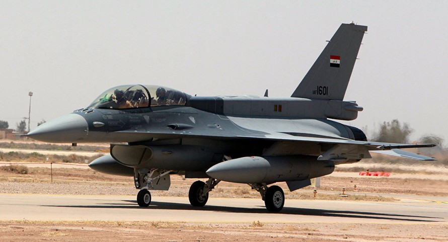 Iraq điều động máy bay F-16 không kích các mục tiêu IS trên lãnh thổ Syria 
