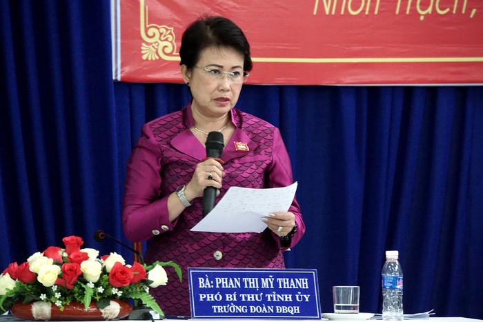 Bà Phan Thị Mỹ Thanh - Phó Bí thư Tỉnh ủy Đồng Nai.