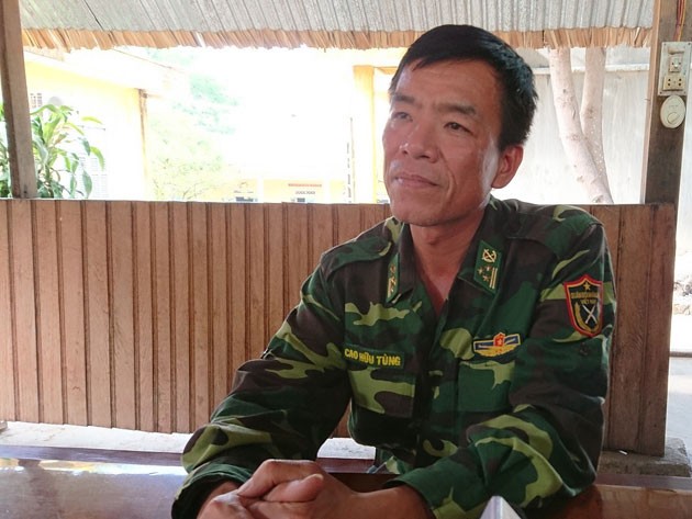 Thượng tá Cao Hữu Tùng-Đồn trưởng Đồn biên phòng 747 bị đình chỉ công tác. Ảnh: Nhân Dân