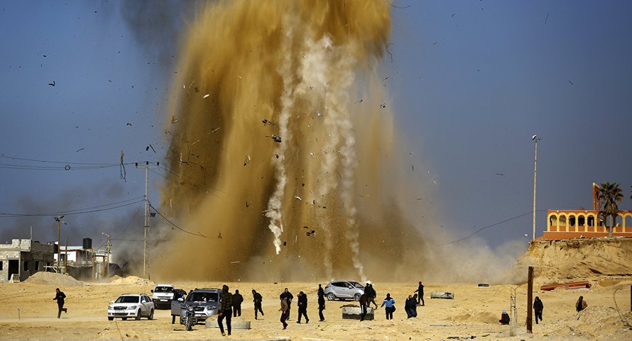 Israel không kích tên lửa vào các mục tiêu của Hamas tại Dải Gaza