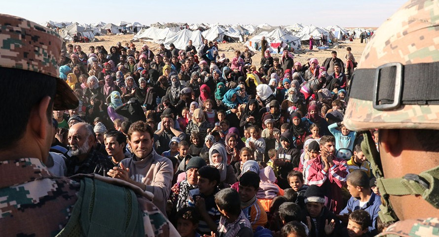 Hàng trăm nghìn người Syria đổ về biên giới Jordan do giao tranh quân sự