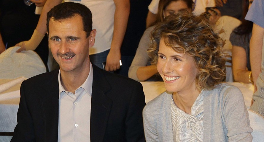Vợ chồng Tổng thống Syria Bashar al-Assad. Ảnh: Sputnik