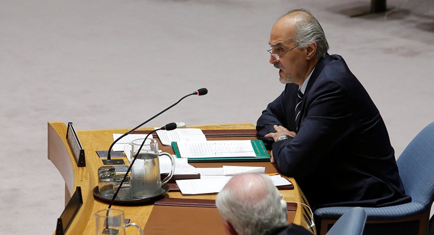 Đại diện thường trực của Syria tại Liên Hiệp Quốc, ông Bashar Jaafari. Ảnh: Reuters