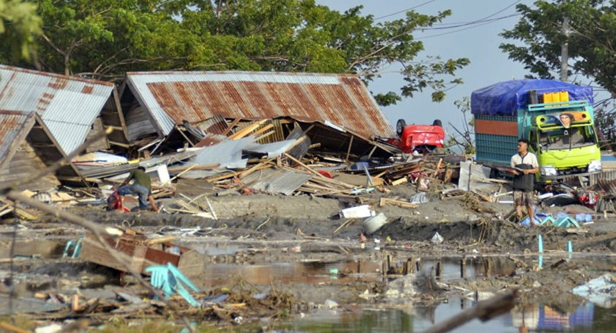 Chùm ảnh: Thành phố biển Palu của Indonesia thành bình địa sau thảm họa kép