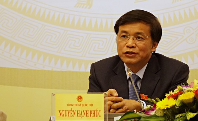 Ông Nguyễn Hạnh Phúc - Tổng Thư ký Quốc hội. Ảnh: Thanh Niên
