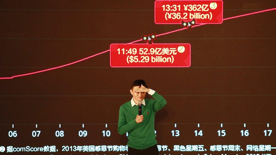 Doanh số bán hàng của Alibaba đạt hơn 1 tỷ USD trong 85 giây