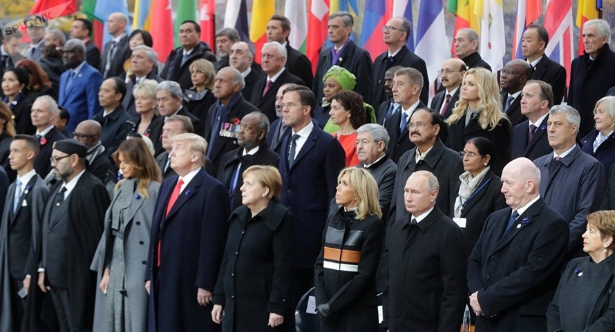 Dàn lãnh đạo Mỹ, Nga, Pháp và Đức thảo luận các vấn đề toàn cầu trong bữa trưa