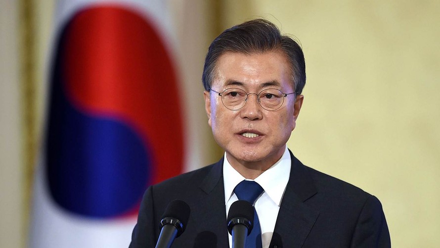 Tổng thống Hàn Quốc Moon Jae-in.