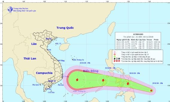 Tiếp tục xuất hiện áp thấp nhiệt đới trên biển Đông