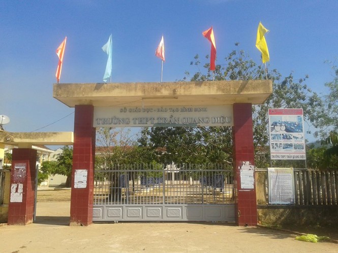 Trường THPT Trần Quang Diệu - nơi xảy ra sự việc. Ảnh: VietNamNet
