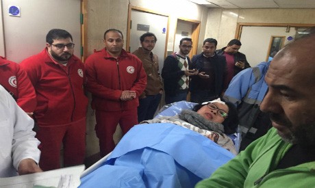 Một du khách Việt Nam đang được điều trị tại bệnh viện Al-Haram. Ảnh: Ahram Online