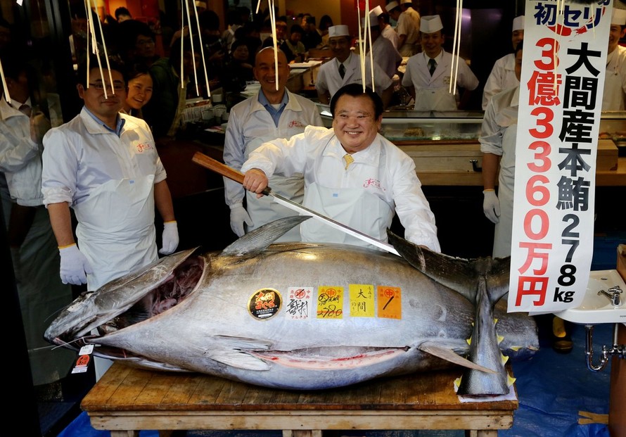 Nhà hàng Nhật Bản bỏ ra hơn 3 triệu USD cho một con cá ngừ vây xanh