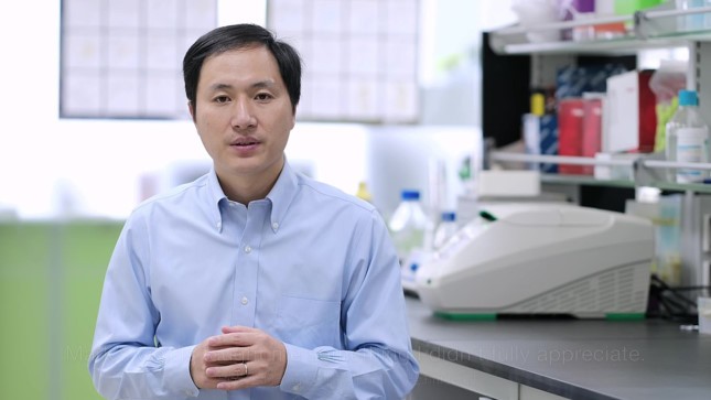 Ông Hạ Kiến Khuê - nhà khoa học công bố đã tạo ra hai em bé được chỉnh sửa gen. 