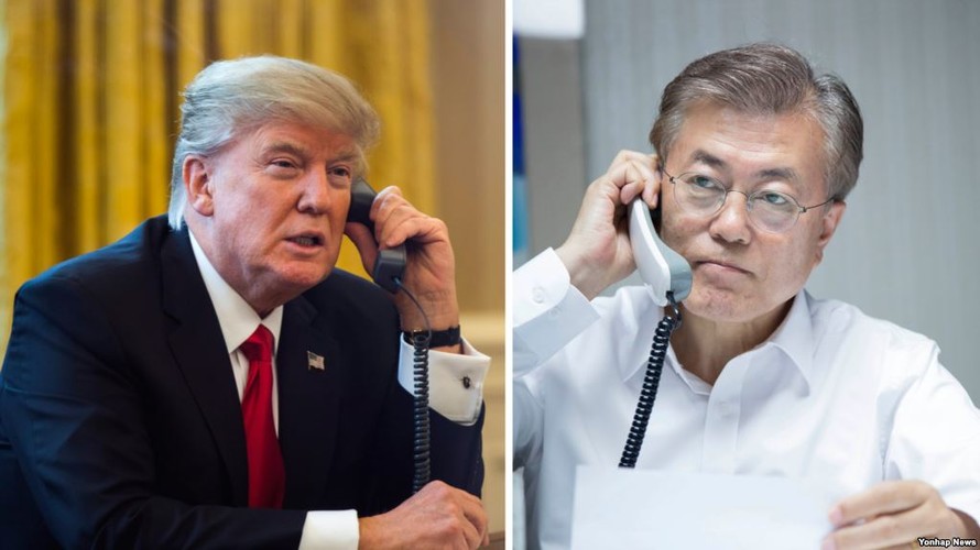 Ông Trump thông báo kết quả hội nghị Hà Nội với Tổng thống Hàn Quốc