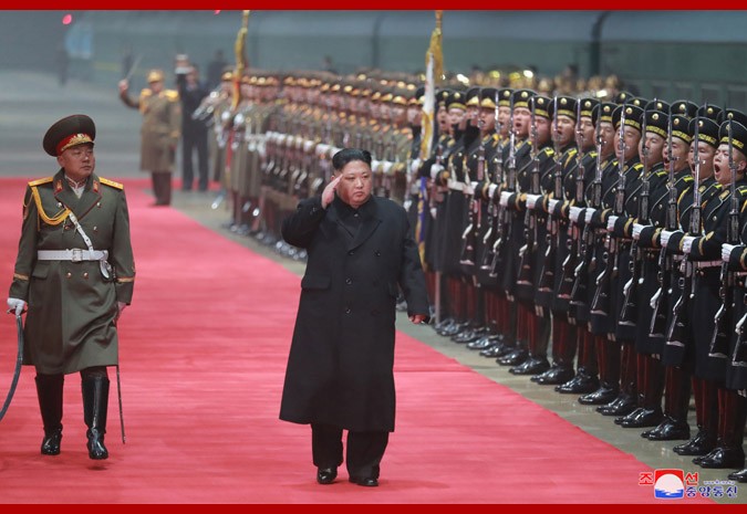 Chủ tịch Kim trở về Triều Tiên vào sáng nay. Ảnh: KCNA