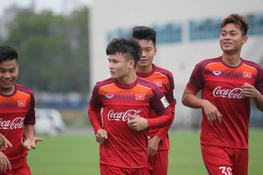 Quang Hải tập trung cùng đội tuyển U23 Việt Nam. Ảnh: VietNamNet
