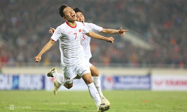 Triệu Việt Hưng ghi bàn thắng duy nhất giúp U23 Việt Nam đánh bại U23 Indonesia. Ảnh: VnExpress