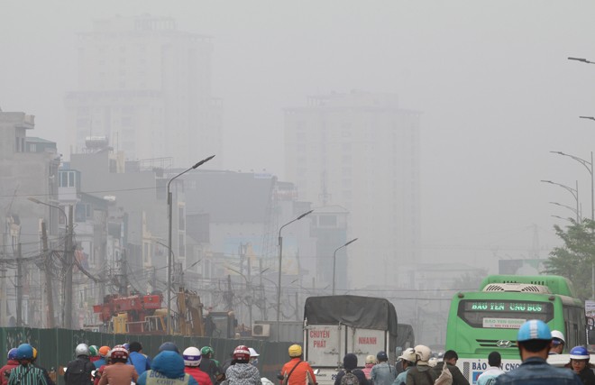 Chất lượng không khí tại Hà Nội đang có chiều hướng đi xuống