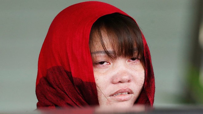 Đoàn Thị Hương ra tòa đối chất về vụ án sát hại công dân Triều Tiên