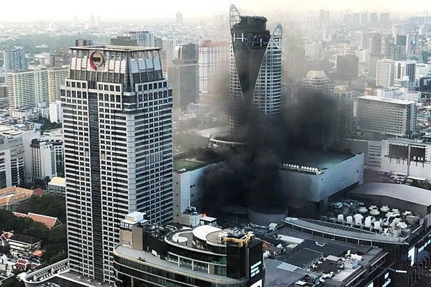 Hiện trường vụ hỏa hoạn. Ảnh: Bangkok Post
