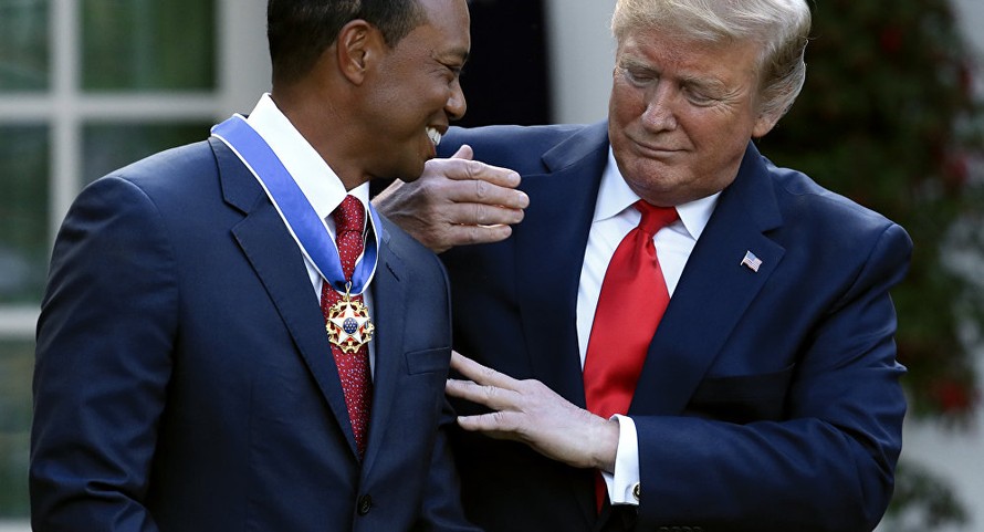 Tiger Woods được Tổng thống Trump tặng Huân chương Tự do