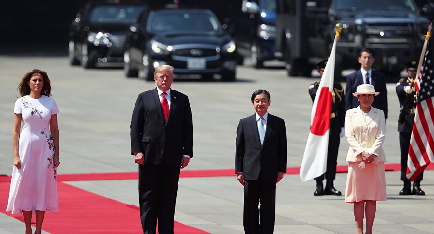 Tổng thống Trump chính thức diện kiến Nhật hoàng Naruhito 