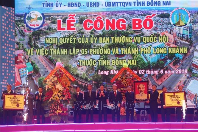 Công bố thành lập thành phố Long Khánh, Đồng Nai