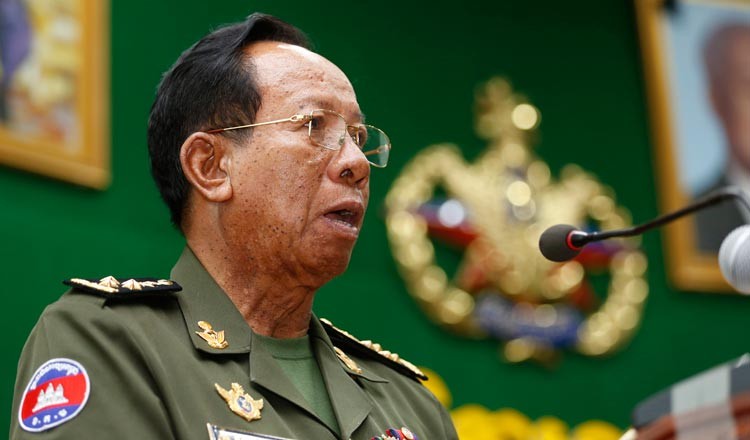 Bộ trưởng Quốc phòng Campuchia Tea Banh. Ảnh: Khmer Times