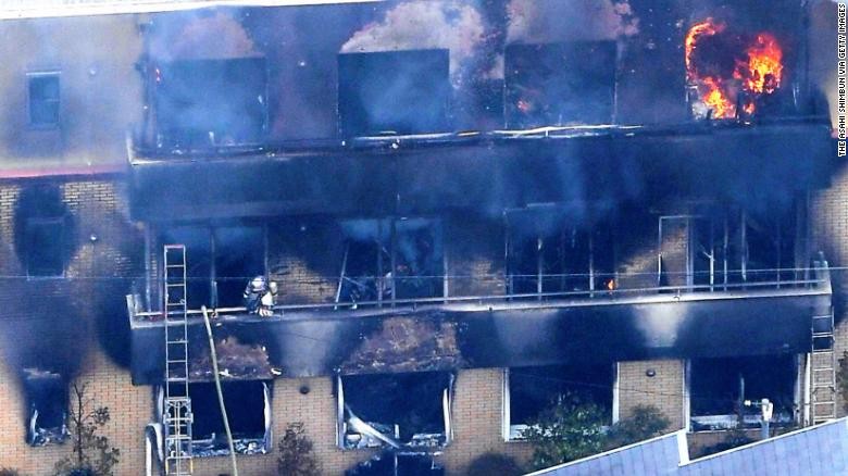 Hỏa hoạn thảm khốc tại studio phim hoạt hình Nhật Bản do phá hoại